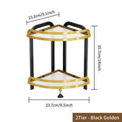 2-Tier Spice Rack Organizer Seasoning Condiment Storage for Countertop