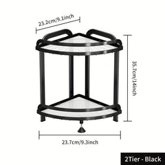 2-Tier Spice Rack Organizer Seasoning Condiment Storage for Countertop