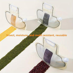 1pc Sealed Storage Bags With Nozzle For Grains Storage Household