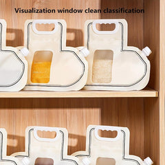1pc Sealed Storage Bags With Nozzle For Grains Storage Household