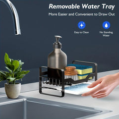Sink Caddy Sponge Holder Kitchen Sink Organizer Countertop Sink Caddy