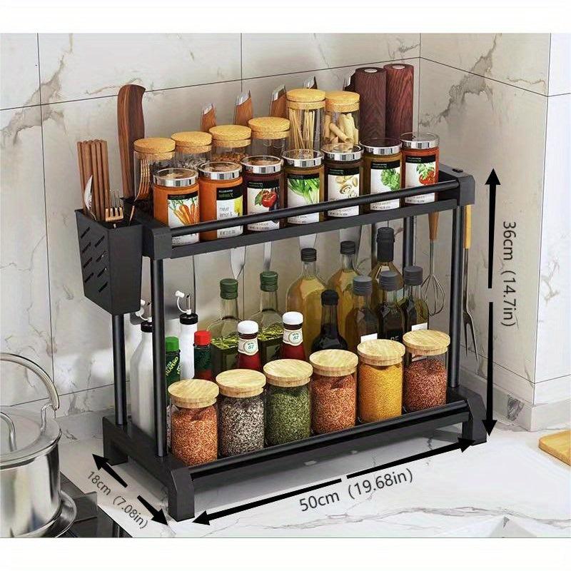 1pc Kitchen Countertop Spice and Seasoning Rack Organizer