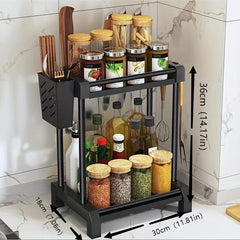 1pc Kitchen Countertop Spice and Seasoning Rack Organizer
