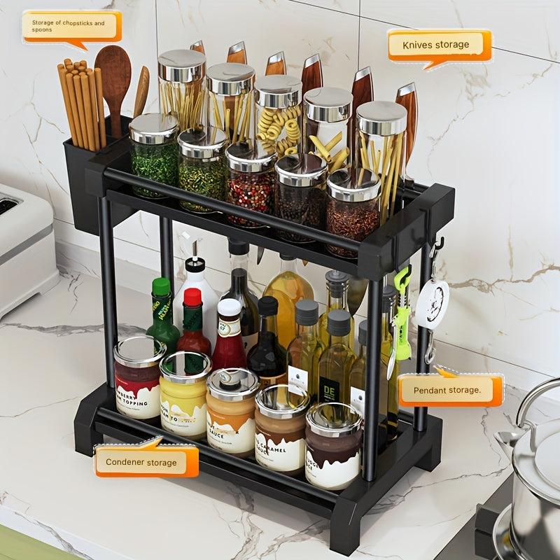 1pc Kitchen Countertop Spice and Seasoning Rack Organizer