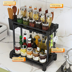 1pc Kitchen Countertop Spice and Seasoning Rack Organizer