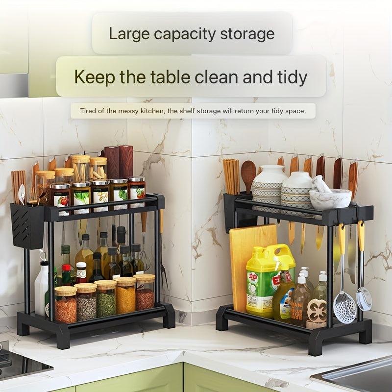1pc Kitchen Countertop Spice and Seasoning Rack Organizer