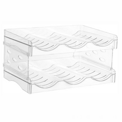 Stackable Water Bottle Organizer Holder for Kitchen Cabinet Freezer