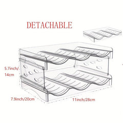 Stackable Water Bottle Organizer Holder for Kitchen Cabinet Freezer