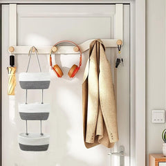 Bohemian Style 3 Layer Rope Hanging Basket For Kitchen Living Room Bedroom