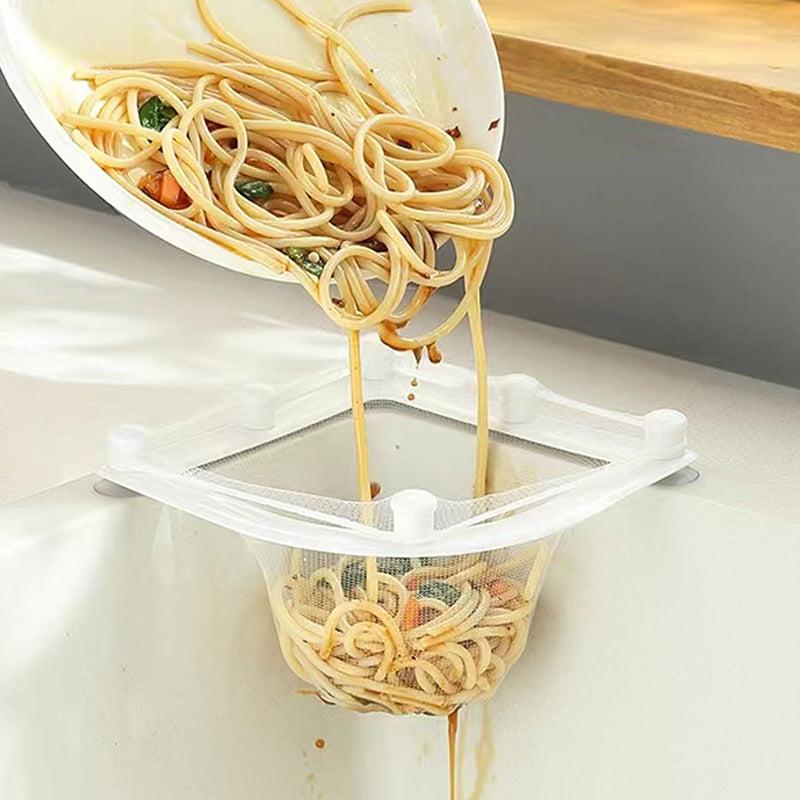 30 Mesh Bags Sink Filter Hanging Drain Rack Basket Strainer Kitchen Trash Storag