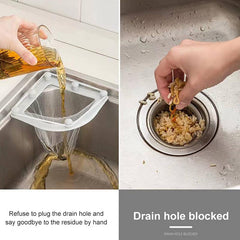 30 Mesh Bags Sink Filter Hanging Drain Rack Basket Strainer Kitchen Trash Storag