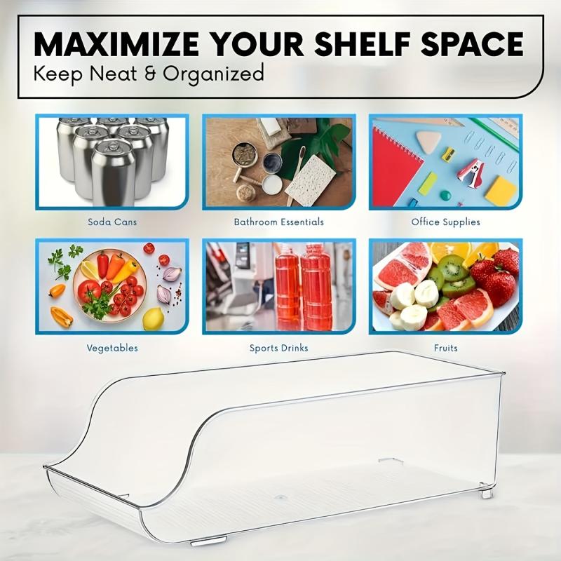 2pcs Fridge Organizer Bins Can Sorting Artifact