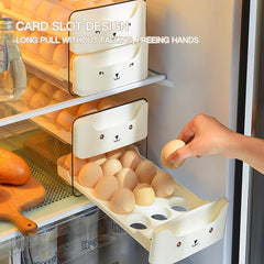 Egg Storage Box 2 Layer Stackable Tray Preservation Rack