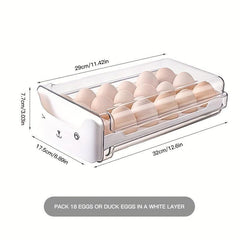Egg Storage Box 2 Layer Stackable Tray Preservation Rack