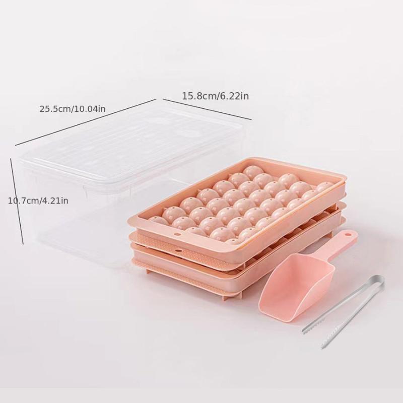 Round Ice Cube Trays with Tong & Shovel - Chilling Cocktails