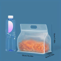 10pcs Silicone Leakproof Food Storage Bag For Kitchen Organizer