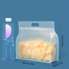 10pcs Silicone Leakproof Food Storage Bag For Kitchen Organizer
