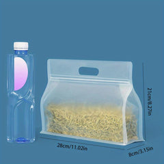 10pcs Silicone Leakproof Food Storage Bag For Kitchen Organizer