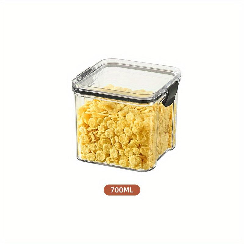 Clear Food Storage Box Container With Lid Plastic Kitchen Organization