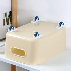 4pcs Storage Box Roller Wheels Sticky Wheels Household Furniture Casters