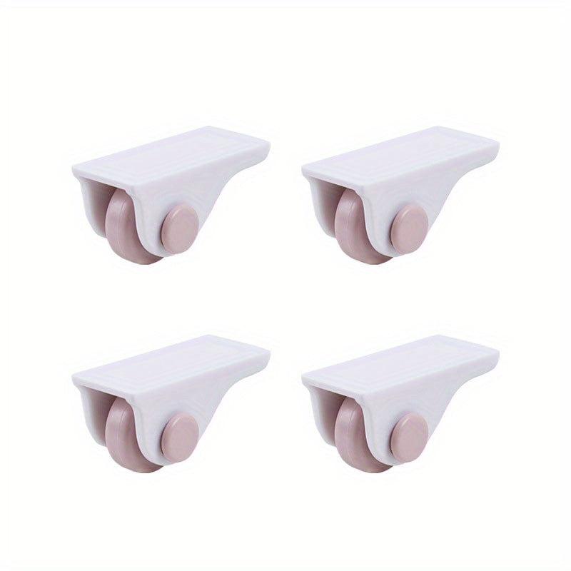 4pcs Storage Box Roller Wheels Sticky Wheels Household Furniture Casters