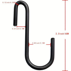 10pcs Heavy Duty S Hooks Hanging Hangers for Kitchen Bathroom Office