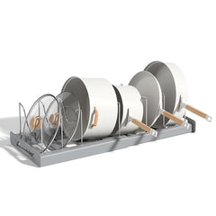 Adjustable Retractable Pot Rack Under Sink Kitchen Storage Rack