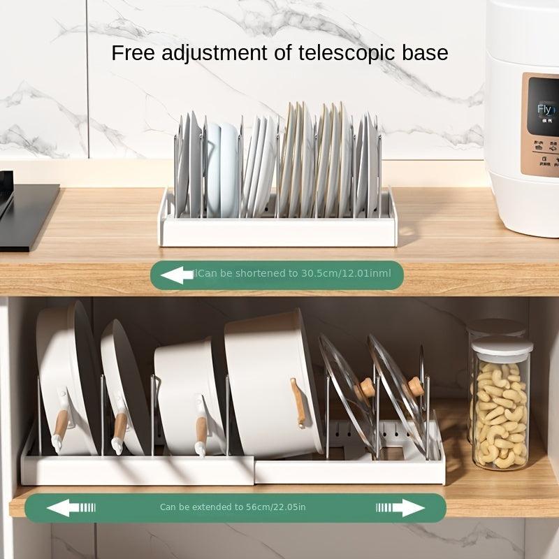 Adjustable Retractable Pot Rack Under Sink Kitchen Storage Rack