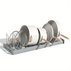 Adjustable Retractable Pot Rack Under Sink Kitchen Storage Rack