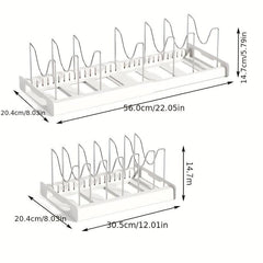 Adjustable Retractable Pot Rack Under Sink Kitchen Storage Rack