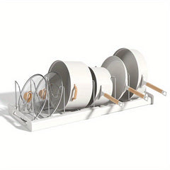 Adjustable Retractable Pot Rack Under Sink Kitchen Storage Rack