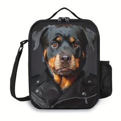 Pug Dog Bento Bag Ice Pack Waterproof Lunch Box Hand Wash Insulated Picnic Bag