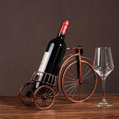 Vintage European Style Carriage Wine Rack & Glass Storage Organizer