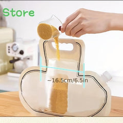 Large Coarse Cereals Storage Bag Self-supporting Nozzle Leak-proof Freezer Bag