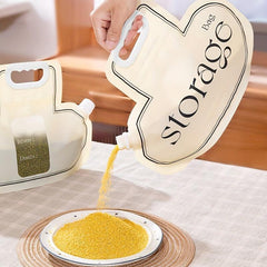 Large Coarse Cereals Storage Bag Self-supporting Nozzle Leak-proof Freezer Bag