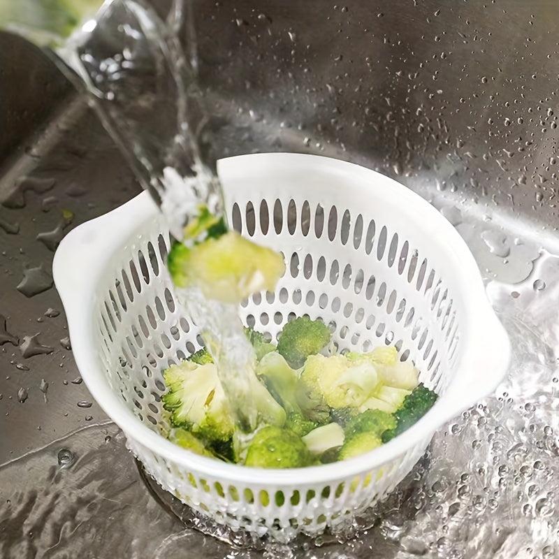 Japanese Double Drain Basket Washing Basin Household Kitchen Supplies
