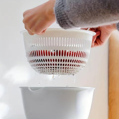 Japanese Double Drain Basket Washing Basin Household Kitchen Supplies