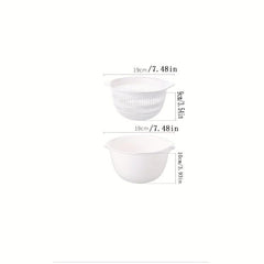 Japanese Double Drain Basket Washing Basin Household Kitchen Supplies