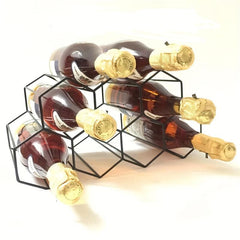 Metal Honeycomb Wine Rack Bottle Storage Display Stand Beehive Tabletop Wine Rac