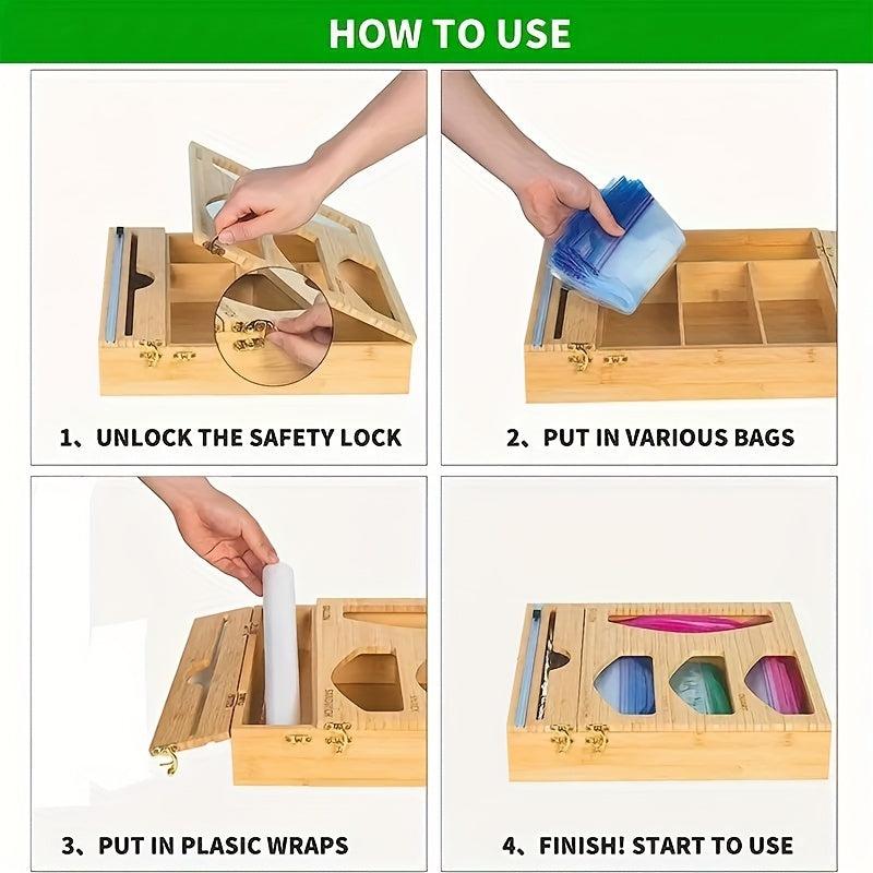 2 In 1 Ziplock Bag Storage Organizer