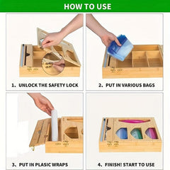 2 In 1 Ziplock Bag Storage Organizer