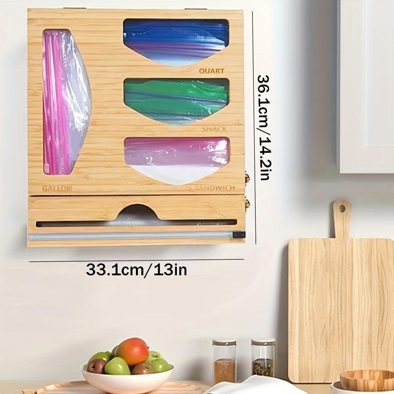 2 In 1 Ziplock Bag Storage Organizer