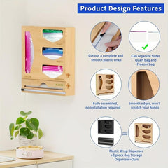 2 In 1 Ziplock Bag Storage Organizer