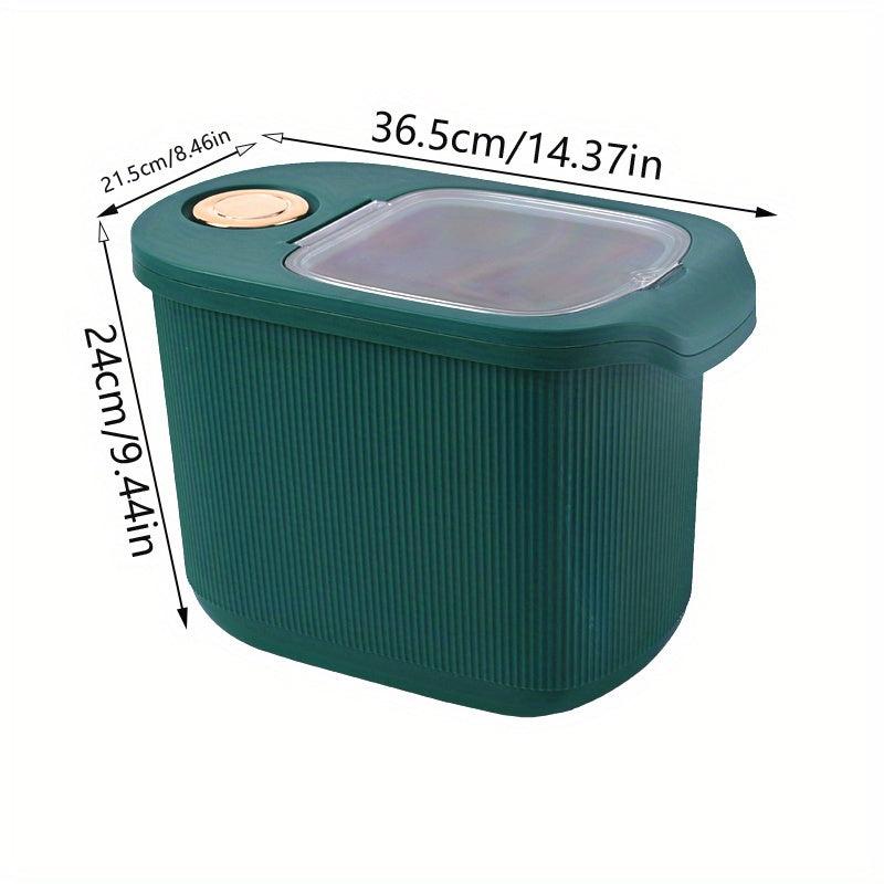 Large Capacity Rice Bucket with Measuring Cup, Sealed Storage Container