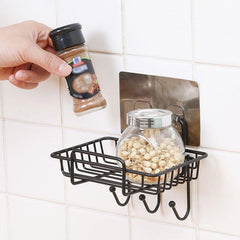 Sink Caddy Stainless Steel with Detachable Brush Holder
