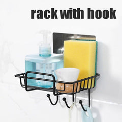 Sink Caddy Stainless Steel with Detachable Brush Holder