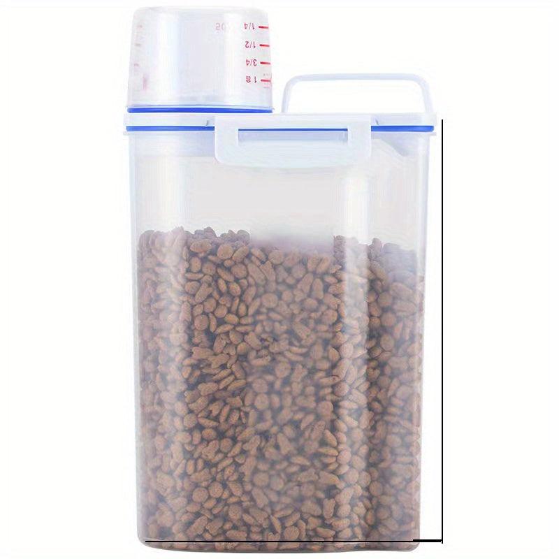 Portable Rice Bucket Miscellaneous Grain Tank Transparent Storage Bucket