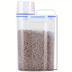 Portable Rice Bucket Miscellaneous Grain Tank Transparent Storage Bucket