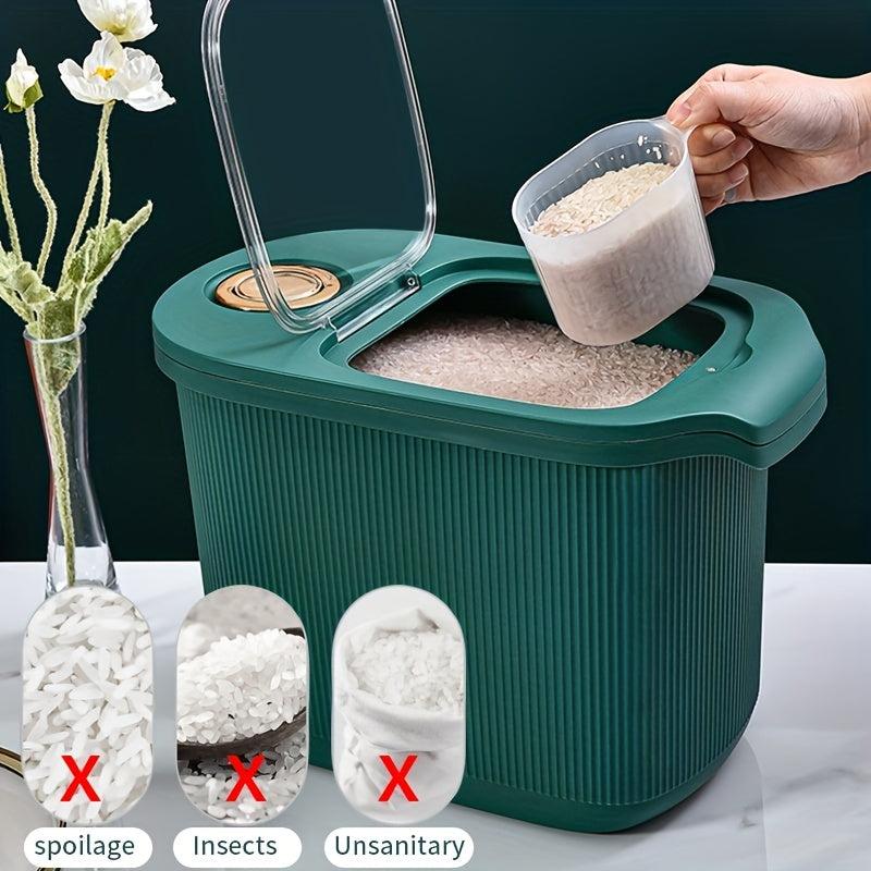 Large Capacity Rice Bucket 10KG Sealed Storage Container