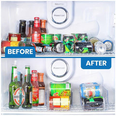 Double Layer Soda Can Dispenser Beverage Rack, 4-Pack